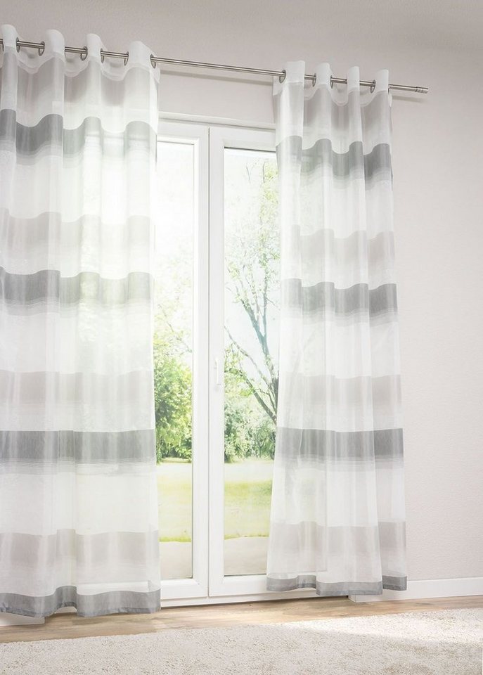 LYSEL® Vorhang Luisa Hellgrau (1 St), transparent, HxB 245x140cm von LYSEL®