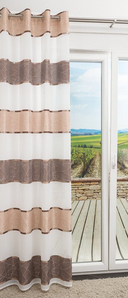 LYSEL® Vorhang Ösenschal Fokka, (1 St), blickdicht, HxB 225x140cm von LYSEL®