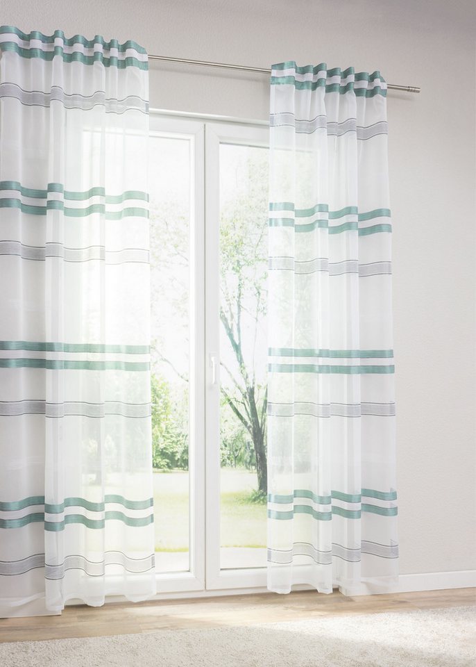LYSEL® Vorhang Zugbandschal Cremona (1 St), transparent, HxB 245x135cm von LYSEL®