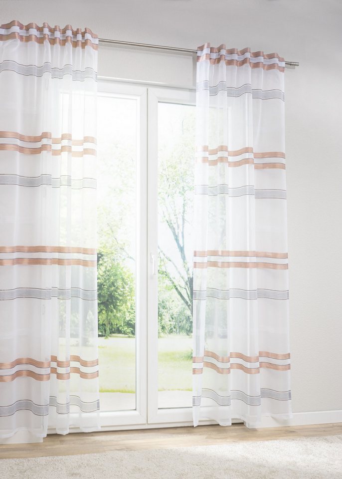 LYSEL® Vorhang Zugbandschal Cremona (1 St), transparent, HxB 245x135cm von LYSEL®