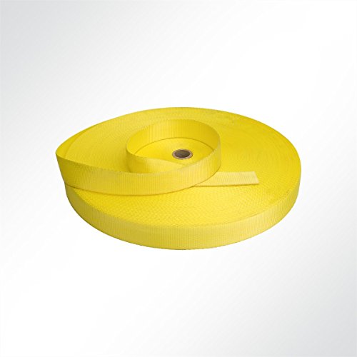 LYSEL® Gurtband Polyester, (B) 50mm in Gelb (1 lfm) 5000kg von LYSEL