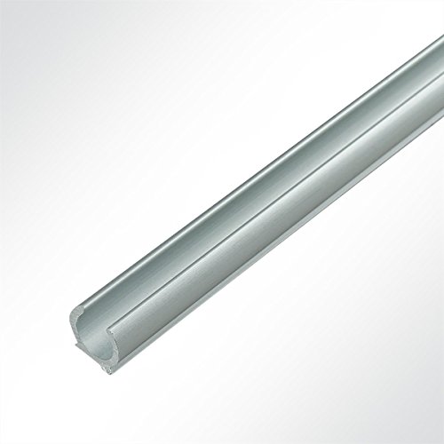 LYSEL® Kederschiene Kederleiste Kederprofil 11,72x13mm eloxiert 3m 90° Grau Ø10mm für Keder 6,5-9mm von LYSEL