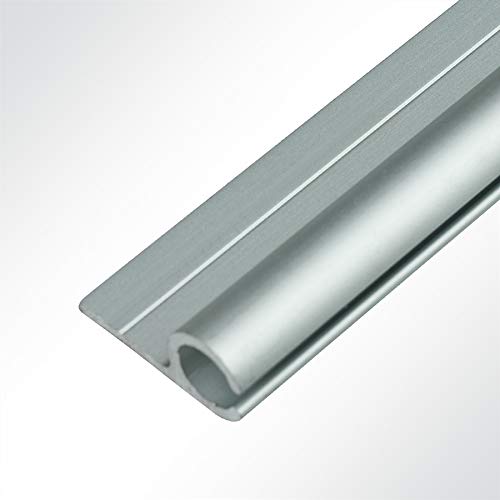 LYSEL® Kederschiene Kederleiste Kederprofil 15x30mm eloxiert 3m Grau Ø10mm für Keder 5-9mm von LYSEL