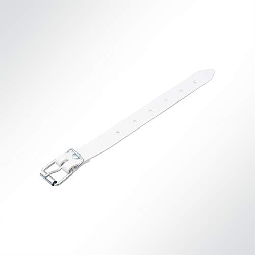 LYSEL® Schnallriemen mit Rollschnalle für Planen Weiß, Länge 200mm von LYSEL