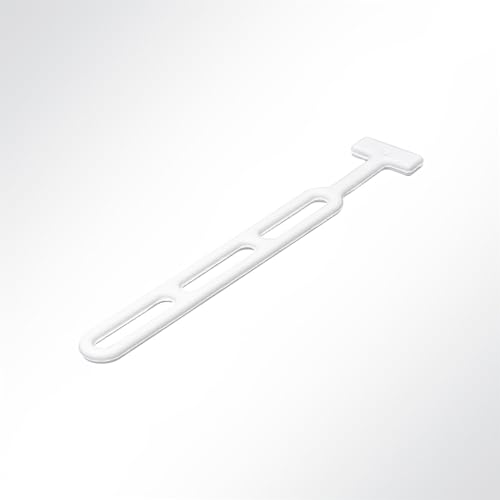 LYSEL® Verstellbare Gummistroppe, (L) 280mm in weiß (10 Stück) von LYSEL