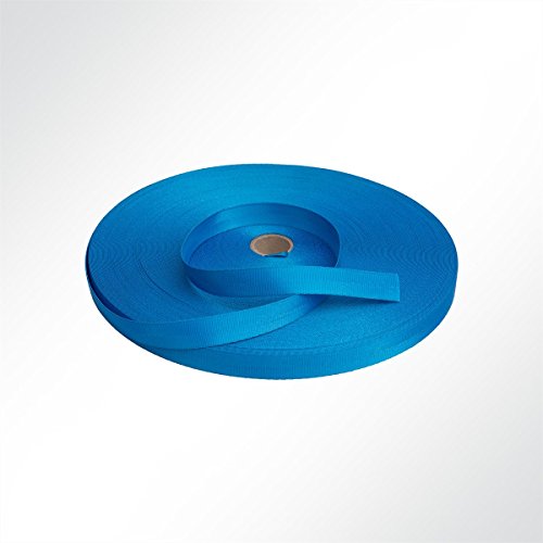 LYSEL Gurtband Polyester (PES), 50 mm breit, 2 mm stark, 5000 Kg, blau, (L) 10m von LYSEL