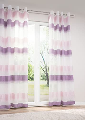 LYSEL Ösenschal 1W Luisa in den Maßen (B x H): 140cm x 245cm in Flieder/violett von LYSEL