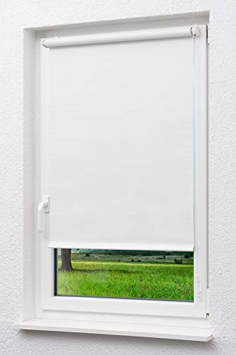 LYSEL Outlet - Mini Rollo abdunkelnd Reinweiß, (B x H) 123cm x 190cm in weiß/reinweiß von LYSEL