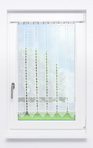 LYSEL Scheibengardine Kreuzchen Design (Bx H) 60cm * 90cm Weiß/Rohweiß von LYSEL