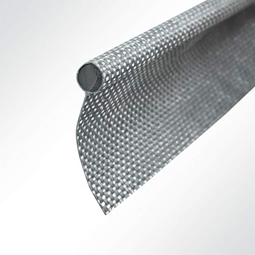 LYSEL Zeltkeder Kederband Einzugskeder einfahnig anthrazitgrau 7,50mm Meterware von LYSEL