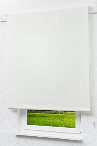 Lysel Outlet - Verdunkelungsrollo Reinweiß, (B x H) 152.50cm x 190cm in weiß/reinweiß von LYSEL
