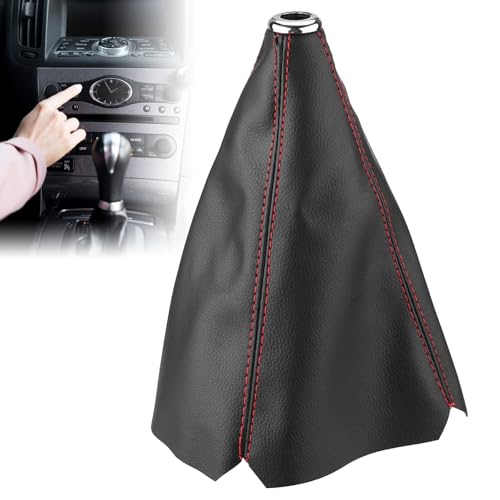 LYSHOOCE Auto Schalthebel Abdeckung,Schalthebel Hoodie,Pu-Leder Schwarze Universelles Schaltknauf-HandschutzgehäUse von LYSHOOCE