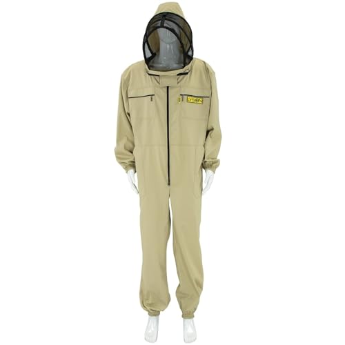 LYSON Imkeranzug mit Maske, Imkeroverall belüftet Professionelle Imkerbekleidung mit abnehmbarer Maske Classic Line XXXL von LYSON