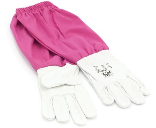 LYSON Imkerhandschuhe Handschuhe Imkerhandschuhe Leder Imkereibedarf Stichfeste Bienen Imker Imkerei Zubehör Gartenhandschuhe Größe S (8) von LYSON