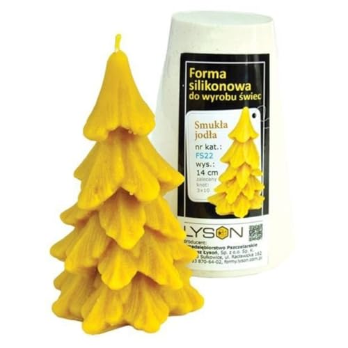 LYSON Kerzengießform Silikonform Die schmale Tanne Bienenwachskerzen Aromatherapie Kerzen 3DKerzenherstellung Bienenwachskerzen gießen Geschenkidee wiederverwendbar von LYSON