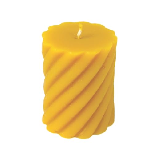 LYSON Kerzengießform Silikonform Walze Niedrige Spiralwalze 8,5 cm hoch für Bienenenwachskerzen Giessform zur Kerzenherstellung Bienenwachskerzen gießen Geschenkidee von LYSON