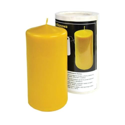 LYSON Kerzengießform Silikonform Walze Glatte Walze Höhe 13,5 cm Silikon Kerzenform für Sojawachs Bienenwachs Gips Seifer Aromatherapie 3D Kerzenherstellung Bienenwachskerzen Geschenkidee von LYSON