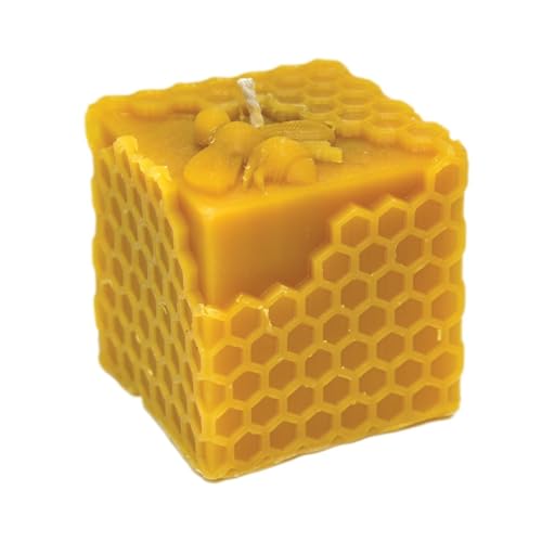 LYSON Kerzengießform Silikonform Würfel Höhe 6cm für Bienenenwachskerzen Giessform zur Kerzenherstellung Bienenwachskerzen gießen Geschenkidee von LYSON