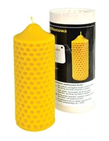 LYSON Kerzengießform Silikonform die Bienenwalze Höhe 16cm für Bienenwachskerzen Aromatherapie Kerzen 3D Giessform zur Kerzenherstellung Bienenwachskerzen gießen Geschenkidee wiederverwendbar von LYSON