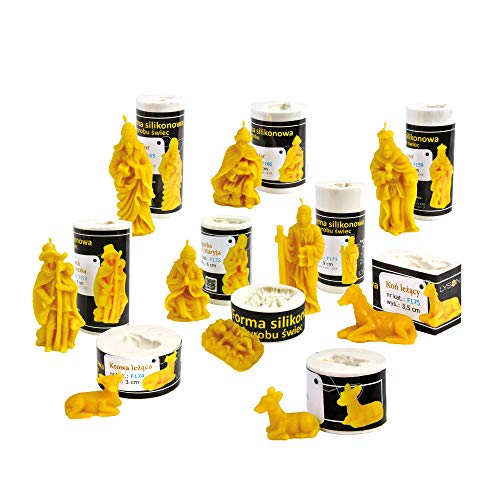 LYSON Kerzengießform Silikonform/Giessform/silicone mould Weihnachten F172 + F171 + F176 + F165 + F166 + F159 + F173 + F178 + F174 + F175 Weihnachtsset Krippe Aromatherapie Kerzen 3D von LYSON