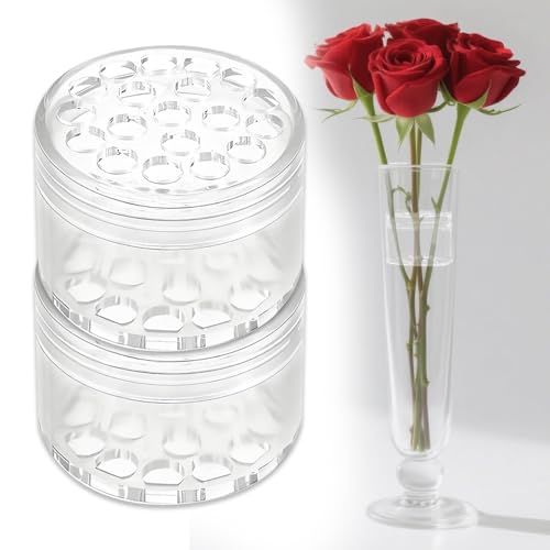 LYSPBAO 2er-Set Spiral-Blumenständer Transparent – DIY Blumenhalter für Rosen, Kletterpflanzen, Floristik (Stabil, Langlebig) von LYSPBAO