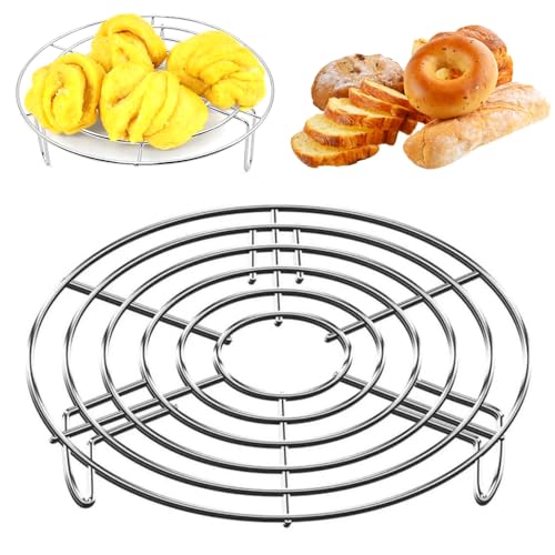 LYSPBAO Edelstahl Einlegerost Dampfrost, Robust & Stabil Dämpfeinsatz Kuchengitter Abkühlgitter für Kochtöpfe Töpfe Abkühlgitter Kuchengitter (20 × 3CM) von LYSPBAO