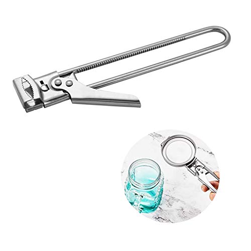 Dosenöffner Edelstahl Einstellbare Einstellbare Deckelöffner Deckelöffner Multifunktions Dosenöffner Glasöffner Senioren Frauen Kinder Für Gläser Oder Flaschen Schraubgläser Flasche（19*3cm） von LYSZXJ