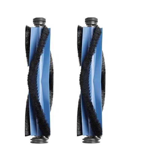 Ersatzteile Gummi-Rollbürste Bürstenabdeckung, Kompatibel For Eufy, X10 Pro Omni Roboter-Staubsauger Ersatzteilzubehör(2pcs Brush) von LYTSSAQQO