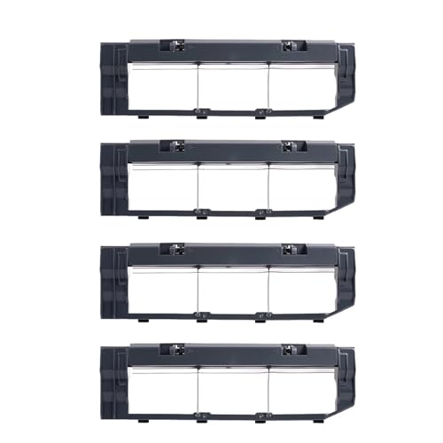 Hauptbürstenabdeckung, Kompatibel Mit Roborock, S5 S50 S51 S55 S6 S5 Max S6 MaxV S6 Pure Zubehör, Starke Abdeckung, Ersatzteil(4PC black) von LYTSSAQQO
