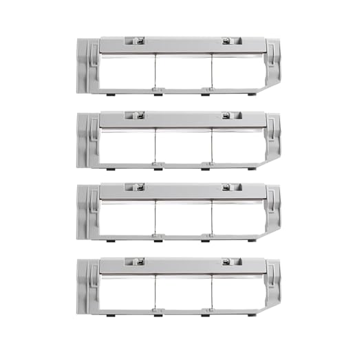Hauptbürstenabdeckung, Kompatibel Mit Roborock, S5 S50 S51 S55 S6 S5 Max S6 MaxV S6 Pure Zubehör, Starke Abdeckung, Ersatzteil(4PC grey) von LYTSSAQQO