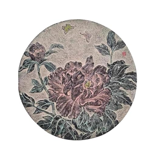 Dekorativer Gullideckel im Antik-Stil, 76 Cm, mit Blumen- und Schmetterlingsmotiv für Gärten, Villen und Wege Dekorativer Gullideckel im Antik-Stil, 76 Cm, mit Blumen- und Schmetterlingsmotiv für Gärten, Villen und Wege von LYUCAYHQ