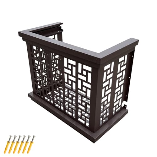 LYUCAYHQ 3-teiliges Verkleidung Wärmepumpe, Klimaanlage Abdeckung, Pool-Gerätegehäuse in Dunkelbronze, für Privathaushalte und Gewerbe(99x50x67cm/39x20x26in) von LYUCAYHQ