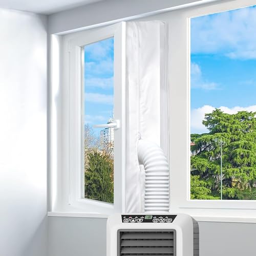 LYUNIT 560CM Fensterabdichtung für Mobile Klimageräte, Klimaanlagen,Wäschetrockner, Ablufttrockner, Hot Air Stop zum Anbringen an Fenster, Dachfenster, Flügelfenster Klimaanlage von LYUNIT