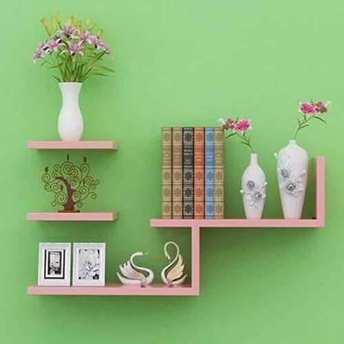 LYUXIANG Schwebende Wandregale, Wandregale, 4er-Set, Wandmontage, Wandregal, Wanddekoration, praktisches dekoratives Regal, Küche, Wohnzimmer, Büro, Zuhause, Wandkunst, DIY LYUXIANG Schwebende Wandregale, Wandregale, 4er-Set, Wandmontage, Wandregal, Wanddekoration, praktisches dekoratives Regal, Küche, Wohnzimmer, Büro, Zuhause, Wandkunst, DIY von LYUXIANG