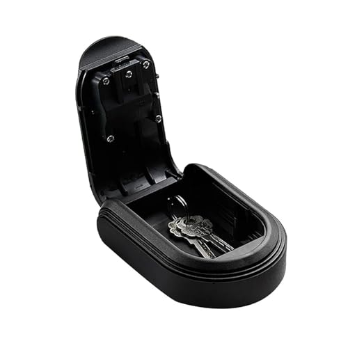 Auch die magnetschelregale sind extrem gut, An der Wand montierter Schlüsselsafe aus Kunststoff mit großer Kapazität, Sicherheitsschlüsselkasten mit 4 digitalen Passwörtern, Schlüsselschloss(Black) von LYVQZPWLR