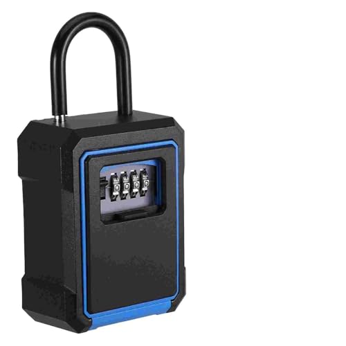Auch die magnetschelregale sind extrem gut, Key Lock Box Hängende Metall Schlüsselbox mit Code Outdoor Schlüssel Aufbewahrungsbox Safe Key Organizer(Blu) von LYVQZPWLR