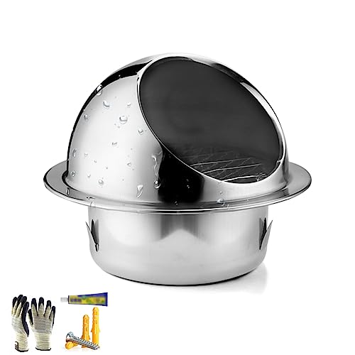 Drehen Sie den Schornstein aus Edelstahl, 304 Edelstahl-Kaminhaube, Anti-Downdraught-Kaminkappe(125mm/4.9in) von LYVQZPWLR