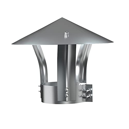 Drehen Sie den Schornstein aus Edelstahl, Schornsteinkappe, Edelstahl-Schornsteinabzugshaube, Regenschutzkappe, Schutzkappe(14cm(5.55in)) von LYVQZPWLR