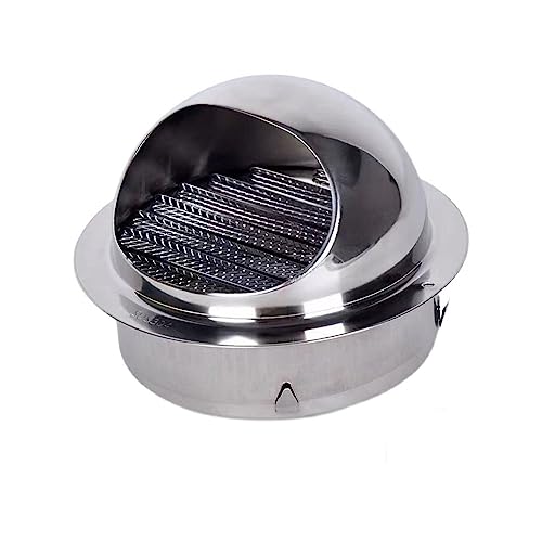 Drehen Sie den Schornstein aus Edelstahl, Schornsteinkappe aus Edelstahl 304, Dunstabzugshaube, Auspuffrohr, Außenwandentlüftung, Windschutzscheibe, Schornstein, Regenkappe(180mm/7.1in) von LYVQZPWLR