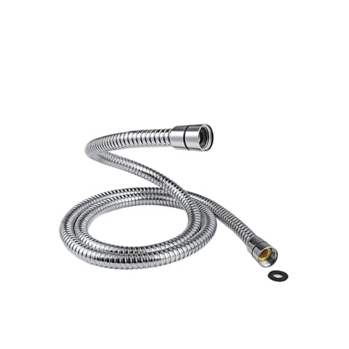 Edelstahl Duschkopfschlauch, Ersatz-Brauseschlauch, 8 mm Bohrung, Edelstahl, Chrom, 1,25–1,75 m(1.75m) von LYVQZPWLR
