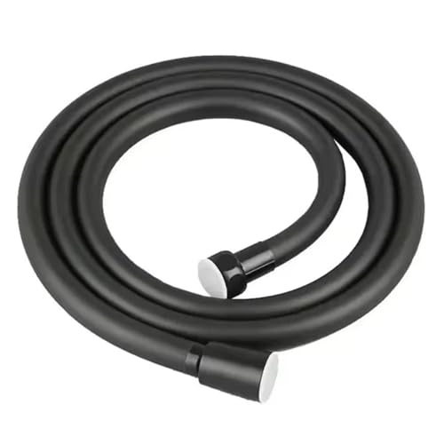 Edelstahl Duschkopfschlauch, PVC-Duschschlauch, mehrfarbig, mehrere Größen(Black,200cm) von LYVQZPWLR
