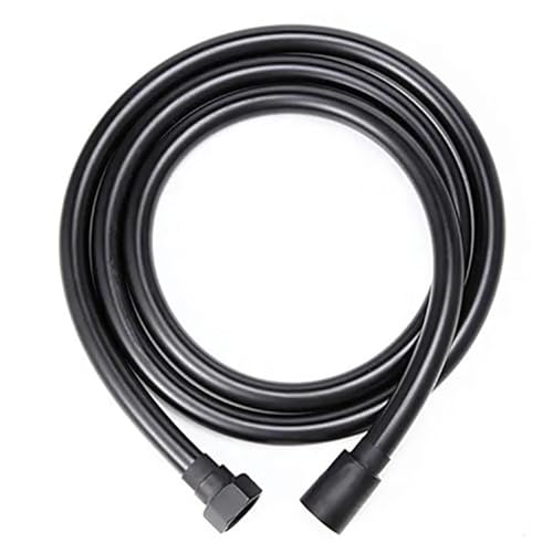 Edelstahl Duschkopfschlauch, PVC-Duschschlauch in mehreren Farben und Größen for Badezimmer-Duschköpfe erhältlich(Black,300CM) von LYVQZPWLR