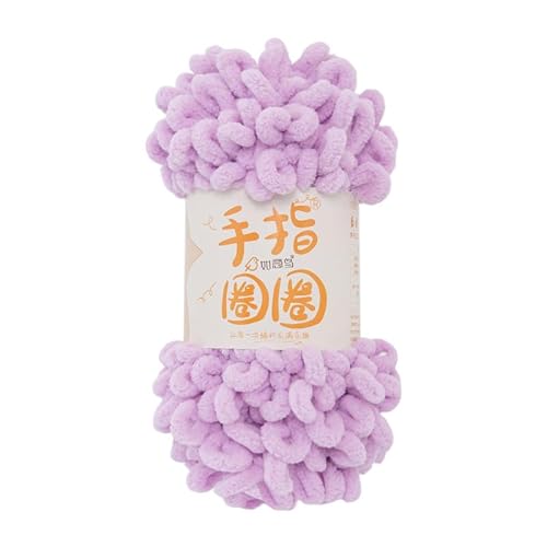 Garn lustig Handgelenk, MicroPolyester Chunky Chenille Finger Loop Strickgarn Keine Nadel Haken Multicolor 1PCS(Ht18) von LYVQZPWLR