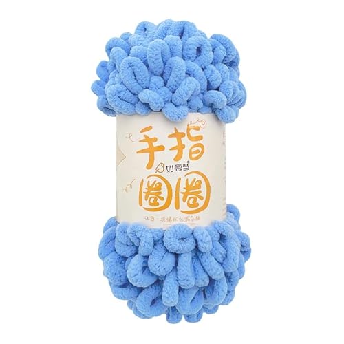 Garn lustig Handgelenk, MicroPolyester Chunky Chenille Finger Loop Strickgarn Keine Nadel Haken Multicolor 1PCS(Ht19) von LYVQZPWLR