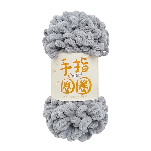 Garn lustig Handgelenk, MicroPolyester Chunky Chenille Finger Loop Strickgarn Keine Nadel Haken Multicolor 1PCS(Ht23) von LYVQZPWLR