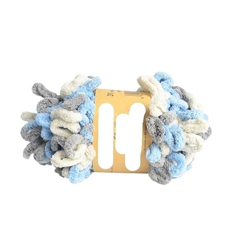 Garn lustig Handgelenk, MicroPolyester Chunky Chenille Finger Loop Strickgarn Keine Nadel Haken Multicolor 1PCS(Ll14) von LYVQZPWLR