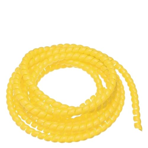 Kabel in pakete packen, Spiralkabel-Management-Hülle, 1 Meter, 14 mm Innendurchmesser, mehrfarbig(Giallo) von LYVQZPWLR