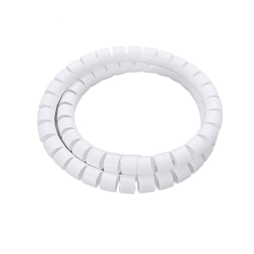 Kabel in pakete packen, Spiralkabel-Organizer, Schutzschlauch, 1 Meter, 8–42 mm, mehrfarbig(White,22mm Inside Diameter) von LYVQZPWLR
