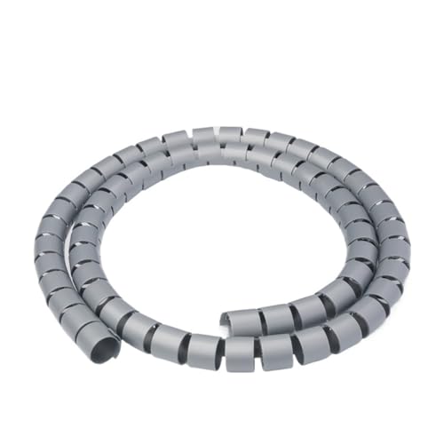 Kabel in pakete packen, Spiralwickel-Kabelmanagement-Hülle, mehrfarbig, mehrere Größen(Grijs,15mm 1 Meter) von LYVQZPWLR