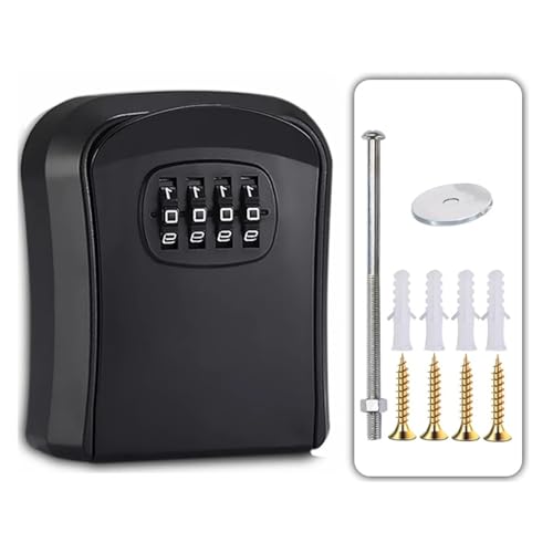 LYVQZPWLR Auch die magnetschelregale sind extrem gut, Passwort-Schließfach, Passwortsichere, an der Wand montierte Passwort-Schlüsselbox(Black) von LYVQZPWLR